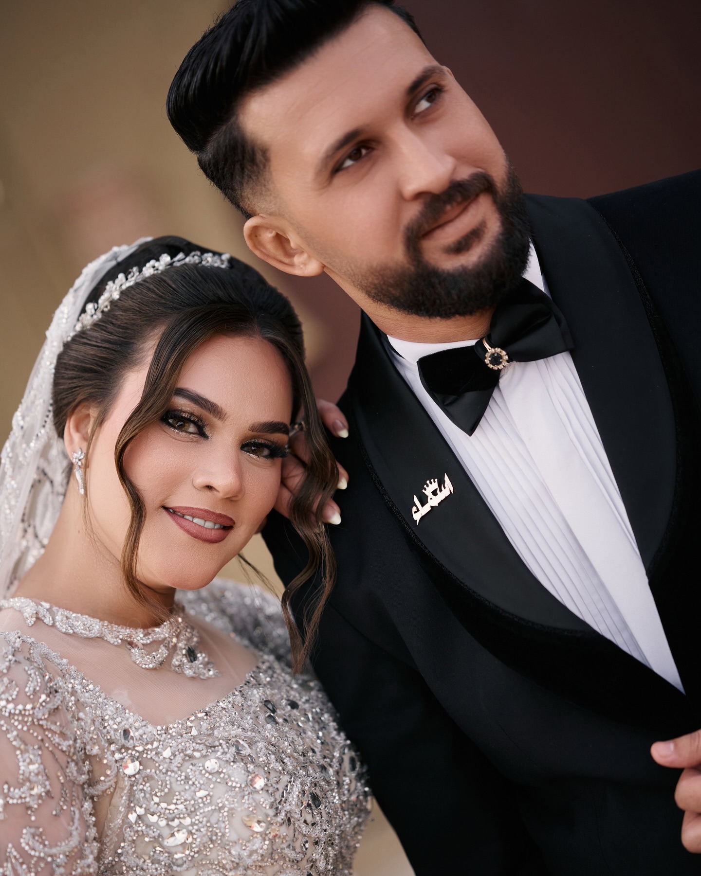 Close-up couple portrait